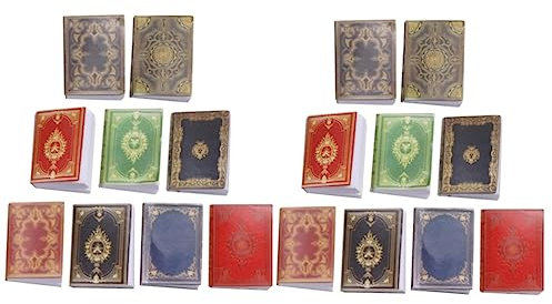 Toyvian 18 STK Puppenhaus Bücher Miniatur-bibelbuch Mini-bücher Puppenhaus-bibliotheksspielzeug Kleine Kunstbücher Minibücher Für Kinder Mini-hausbuch Spielbuch Ob11 Umblättern Papierstau