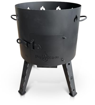 Feuerofen Utschak Ø 44 cm 16L Usbekisch Казан Учак Учаг Uchag uzbekisch Ofen Wok Guseisen
