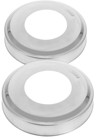 BESPORTBLE 2pcs Pool Ladder Escutcheons Covers Replacement for Inground Pool Ladder Handrail Stainless Steel Escutcheons Plate Cover for Spa Handrail