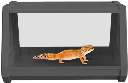 Reptilien-Inkubator, exotisches Haustier-Terrarium, Kleintierheim, leicht zugänglicher Deckel, Temperaturregulierung, 27 x 19 x 19 cm, perfektes Starter-Set für Anfänger