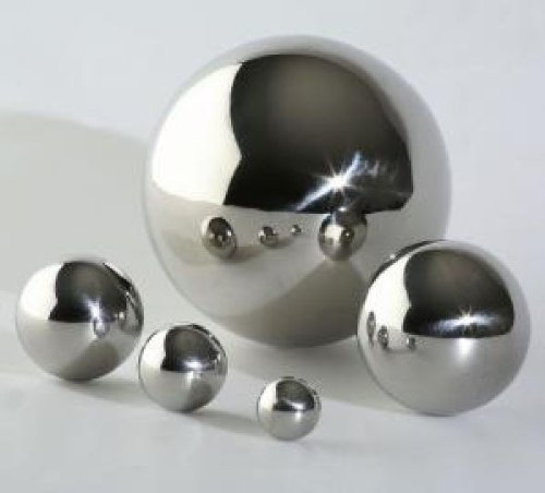 Decpero Edelstahlkugel I Ø 4 cm I Silber glänzend I 6 Stück