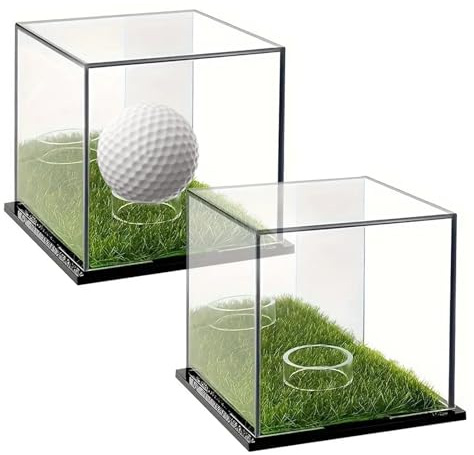 CLEAR GOLF BALL SCREEN - Headhunter Protection, Square Fan Case, Boxes, Clear Golf Ball | Single Golf Ball Bucket