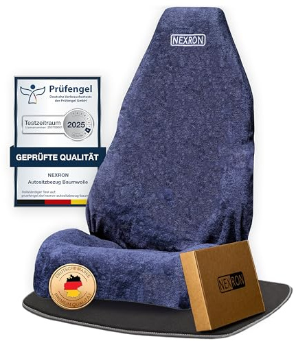 NEXRON® Coprisedili per auto – coprisedile particolarmente comodo con tessuto di cotone FROTTEE Premium – protegge i sedili della tua auto in pochi secondi