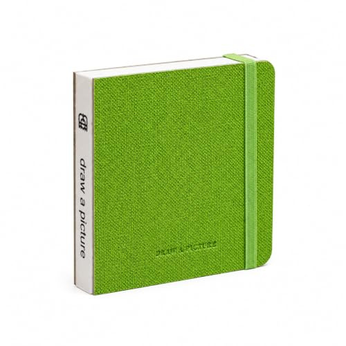 Quadratisches Aquarellbuch 10x10cm 300GSM 50% Baumwolle Aquarellpapier 30 Blatt Olivgrün