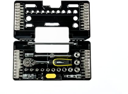 WGB Das Werkzeug Set da 57 pezzi, set da ¼, set di chiavi a cricchetto, inserti per chiavi a bussola, punte