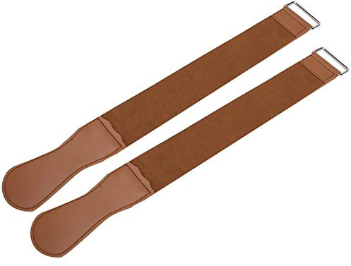 AMONIDA Högkvalitativ Rak Rakhyvelstrop för Slipning och Slutlig Polering Av Rakhyvlar 48,1x5,1 Cm