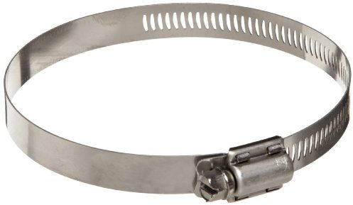 Dixon HSS88 Stainless Steel Worm Gear Hose Clamp with SAE 300 Stainless Steel Screw, 9/16 Band Width, 3-1/8 to 6 Hose OD Range (Pack of 10)