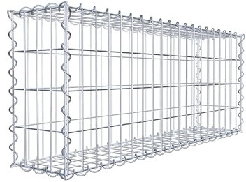 GABIONA | Paniers en Gabion carré | Paniers en Treillis résistants aux imtempéries | Dimensions 100L x 40h x 20P centimètres