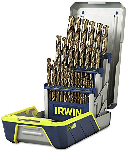 IRWIN Drill Bit Set, M35 Cobalt Alloy Steel Steel, 29-Piece (3018002)
