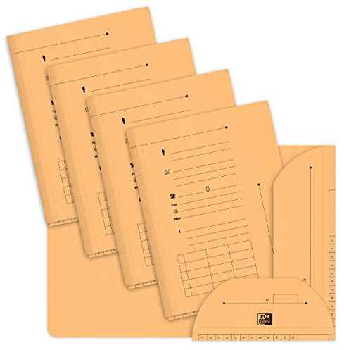 OXFORD ultimate Lot de 25 Sous chemises A4 Kraft Orange