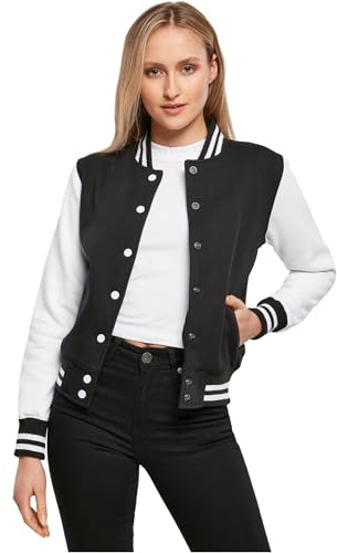 Build Your Brand Ladies Sweat College Jacket, Damen Jacke, erhältlich in vielen verschiedenen Farben, Größen XS bis XL