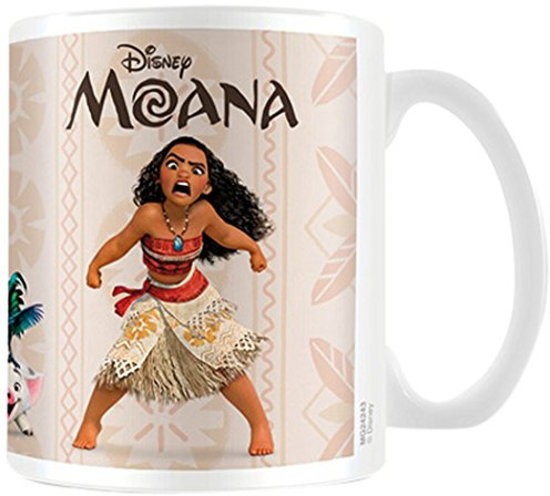 Moana Personajes Taza de cerámica, Multicolor