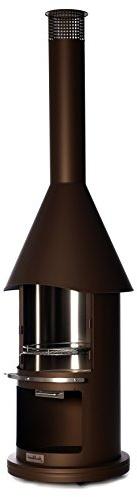 Buschbeck Grillkamin Auckland, braun metallic, 65 x 65 x 230 cm