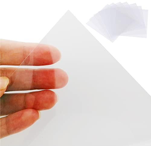 BANLTRE 15 plantillas transparentes de 4 mil, material de Mylar para cortar papel, hoja transparente de 12 x 12 pulgadas (15-4 mil)