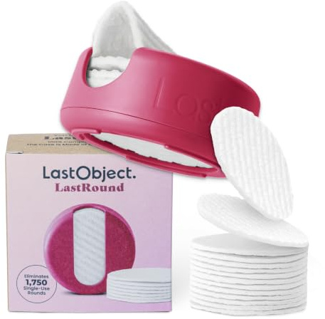 LastRound Wiederverwendbare Make-up-Entferner-Pads – 7 waschbare, umweltfreundliche, wiederverwendbare Baumwollpads für das Gesicht – Nachhaltige und weiche Baumwollpads für die Gesichtsreinigung
