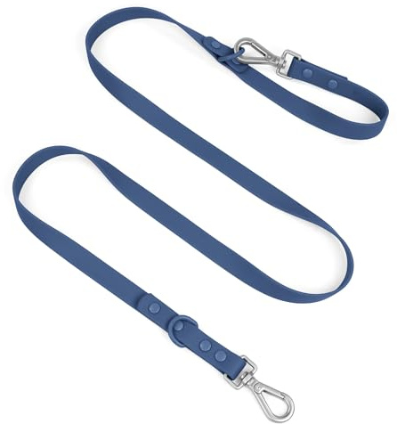 Wisedog Waterproof Dog Leash, Navy, 6 ft × 3/4 in