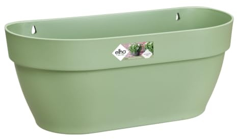 elho Vibia Campana wandampel 35cm Pflanztöpfe - Pistazien Grün | L 16.2 x B 35 x H 14.8 cm | Für den Außenbereich geeignet