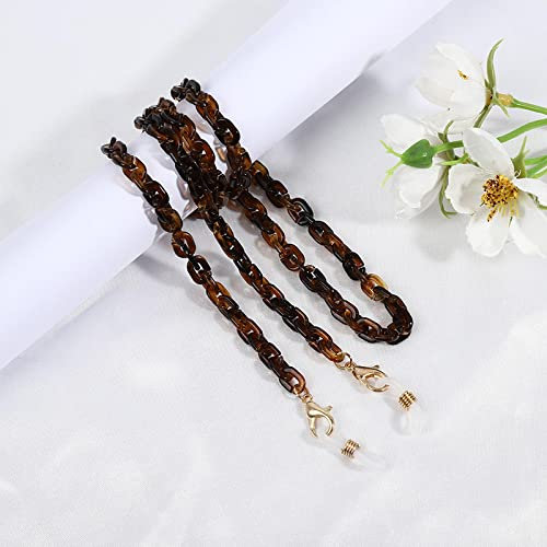 Brillenkette Acryl Leopard Sonnenbrille Kette Ketten Damen Herren Lesebrille Hängebrille Kette Brillenband A1