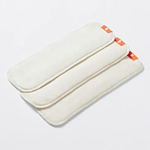 Bambino Mio, Booster Lavable Révolutionnaire, Daily Boost, Lot de 3 boosters ultra doux pour couches lavables, haute absorption
