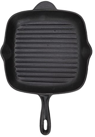 Pilipane Sartén para Parrilla con Asa, Plancha Antiadherente para Estufa, Sartén para Parrilla Rectangular para Interiores, Carnes, Bistec(26CM New Steak Pot)