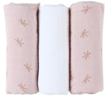 Noukie‘s 3er-Pack Wickeltücher aus Musselin 70 × 70 cm Popsie, Gigi und Louli