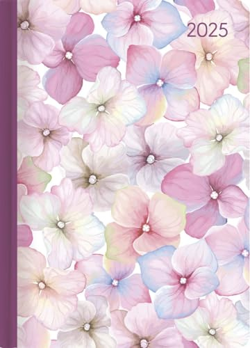 Alpha Edition - Ladytimer Blossoms 2025 Taschenkalender, 10,7x15,2cm, Kalender mit 192 Seiten, Notizmöglichkeiten nach jedem Tag, Mondphasen und internationales Kalendarium