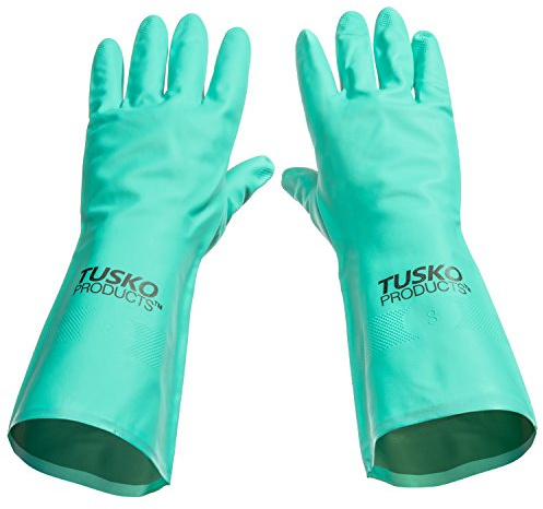TUSKO PRODUCTS Best - Guanti per la pulizia della casa, in gomma nitrilica, senza lattice, riutilizzabili, non usa e getta, taglia XL, XXL (12 paia)