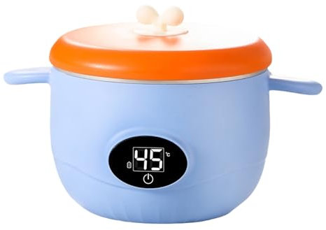 Ciotola Per Bambini Con Coperchio, Ciotola Per Bambini In Acciaio Inox Commestibile Caldo Ciotola Isolante Per Bambini, 45 ℃ Temperatura Costante Automatica, Ciotola Riscaldata Elettrica Per Bambini,