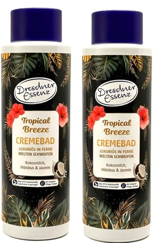 2er Pack Dresdner Essenz Cremebad Tropical Breeze 2 x 500 ml