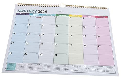 SHOWERORO Jahr Wandkalender Für Büro Und Zuhause Großer Hängender Countdown-kalender Praktischer Familienplaner Mit Notizbereich Für Planungsliebhaber