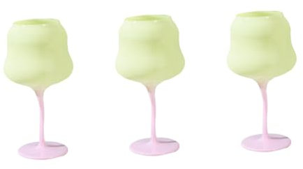 IMIKEYA 3 Bicchieri Di Vino Per Stoccaggio Di Vino Bicchieri Colorati Bicchieri Di Rosa Decorazione Cocktail Bicchieri Da Bar Bicchieri Riutilizzabili Decorazione Colorata Vino Elegante