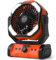 kejector Portable Camping Fan Rechargeable 24000mAh 3-in-1 Battery Powered Fan with LED Lights, USB C, Auto Oscillating Portable for Tents, Travel, BBQ, Fishing, Home, Office, Camper Essentials