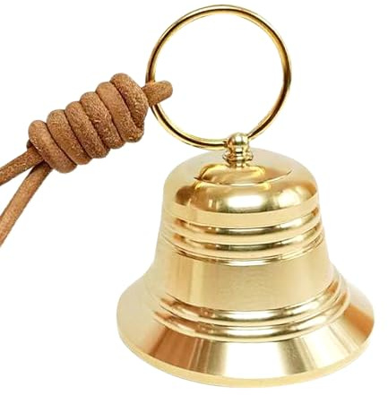 Hängeglocke für Türklinke, 1 Stuck Vintage Kleine Weihnachts Messingglocke, Schön Goldene Kupfer Glocken für Zuhause, Weihnachten, Gartendekoration