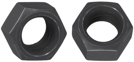 Kozelo 10pcs Hex Nuts - [M12-1.75] Carbon Steel Grade 8 Hardware Nuts for Mechanical Repair & Assembly, Standard Metric Coarse Thread Nut, Black Oxide | Metric Hardware Metal Nuts,Grade 8 Carbon Steel,for Heavy Structural Machinery Fastening