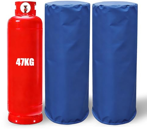 2 x 47KG Large Gas Bottle Cover | Full Cover Oxford Fabric Propane Tank, Waterproof, Weather-Resistant, Durable, Ideal for Outdoor, Gardens, Events