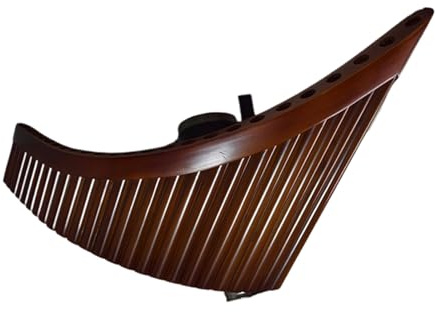 Strumento A Fiato Portatile Flauto Di Pan Flauto Di Pan Professionale Da 25 Canne In Tonalità Di Do O Sol Con Custodia In Lega Di Alluminio(25 C right)