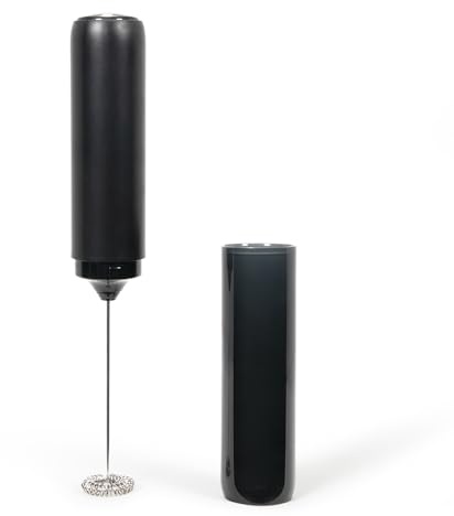 LIVOO DOD225N - Espumador de leche eléctrico recargable - silenciador, batidor de acero inoxidable, compacto