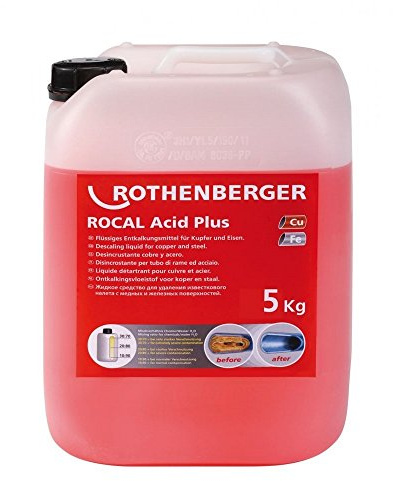 Rothenberger 61105, Rocal Acid Plus, Desincrustante Cobre y Acero, 5 kg, Arándano