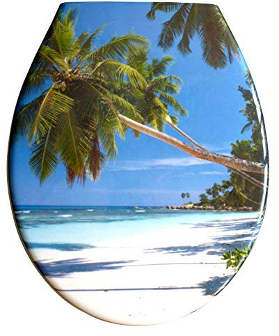 Duroplast WC Sitz Klobrille Modell Koh Samui mit Absenkautomatik, zur Reinigung abnehmbar, 59849