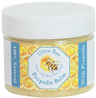 100% Natural Propolis balm ointment (+20% propolis) 50ml, soothes and repairs dry cracked lips, body, feet, hands