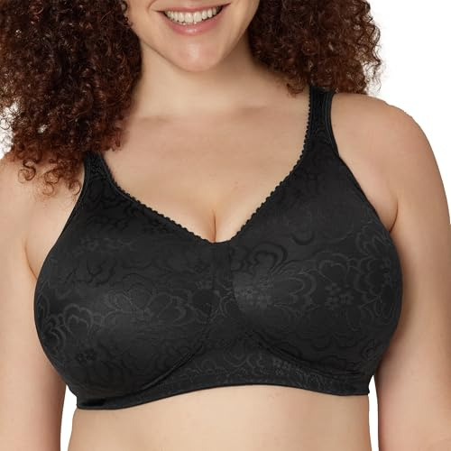 PLAYTEX Womens 18 Hour Ultimate Lift and Support Wire Free Us4745, Available in Single 2-Packs Bras, Black, 42C US