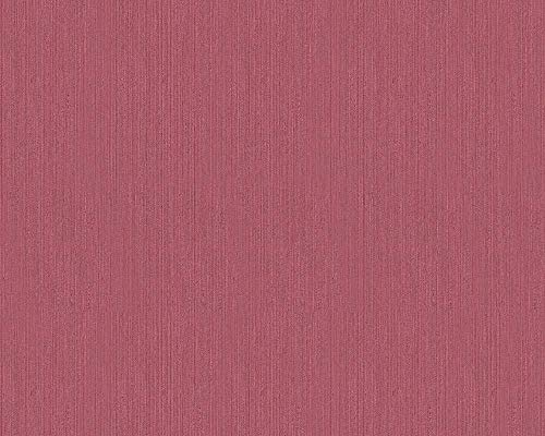 A.S. Création Architects Paper Textiltapete Metallic Silk Tapete Uni 10,05 m x 0,53 m rot Made in Germany 306836 30683-6