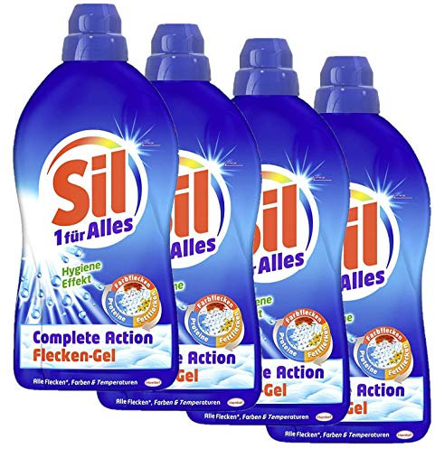 Sil 1-für-Alles Flecken-Gel, Fleckenentferner, 4er Pack (4 x 1.3 l) Wäsche