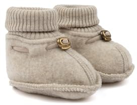 Mikk-line Pantofole in pelliccia di agnello per bambini, in lana merino, morbide, in 84% lana e 16% poliestere, per ragazzi e ragazze, Melange bianco sporco, 86/92