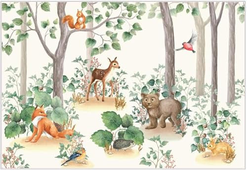 Dixie Belle A1 Reis-Decoupage-Papier | Woodland Nursery | Basteln Decoupage-Papier für Holz, Kunststoff, Metall, Glas | Reis-Design-Transferpapier für DIY
