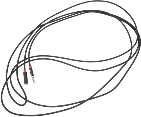 Zerodeko Cable de Extensión de Audio Macho a Hembra de 3,5 Mm Trenzado Micrófono, 2 Metros, Cable Auxiliar Estéreo Compatible Auriculares, Smartphones y Dispositivos de Audio Portátil