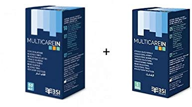 MULTICARE IN - 25 Strisce misurazione glicemia + 25 Strisce misurazione colesterolo