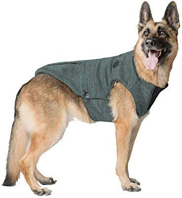 Canada Pooch Hundemantel, Northern Knit Sweater, gefütterter Pullover für Hunde, Grün, Größe 18
