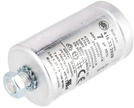sparefixd Condensateur 7 uf pour sèche-linge Creda