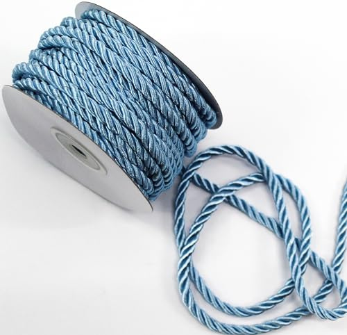 Kordel ca.15m x 4mm Drehkordel KORDELBAND Dekoband SCHLEIFENBAND Schnur (Hellblau)